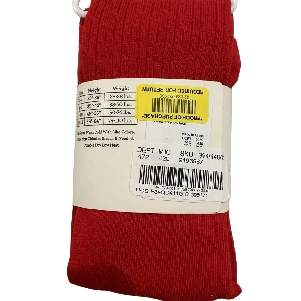 Copper Key Red Fashion Tights